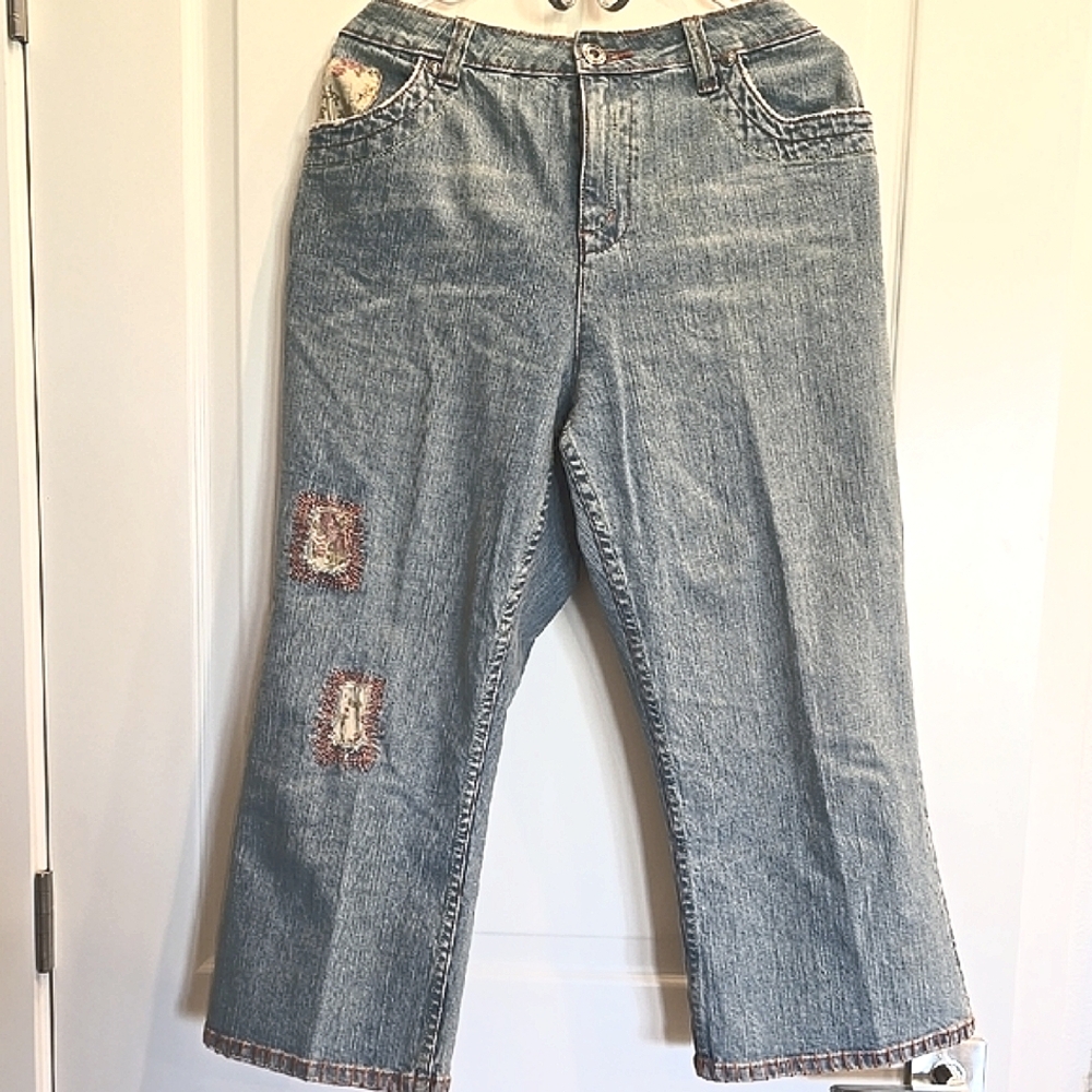 Eastwood Ranch Women's Jeans with Patchwork Sz 16